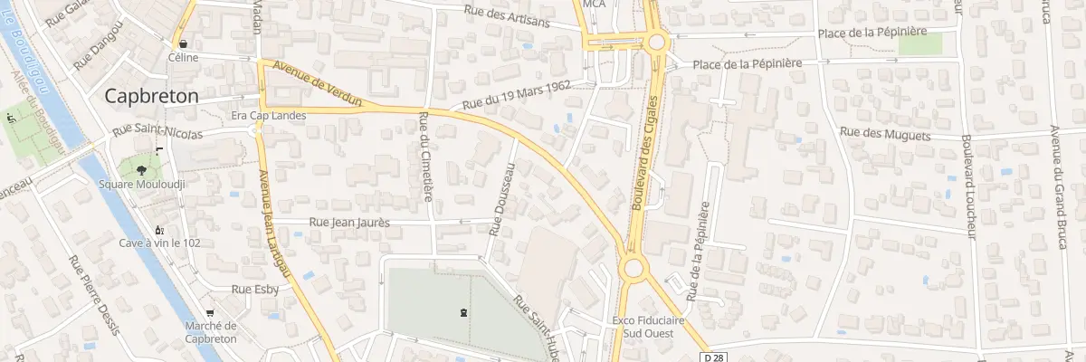 Plan du 16 Av de Verdun à Capbreton