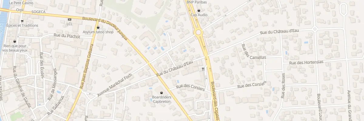 Plan du 13B Rue du Chateau d’Eau à Capbreton