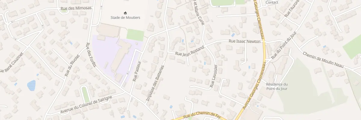 Plan du 4 Rue Jean Rostand à Moutiers-les-Mauxfaits