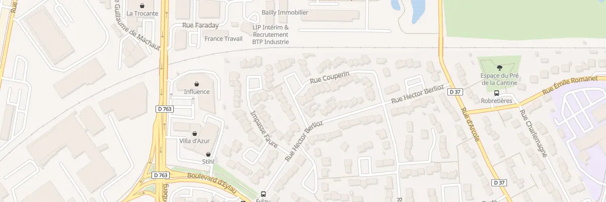 Plan du 14 Rue couperin à La Roche-sur-Yon