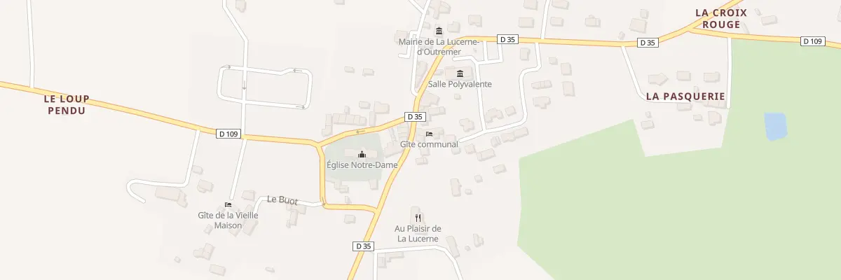 Plan du 11 Rue de la Libération à La Lucerne-d’Outremer