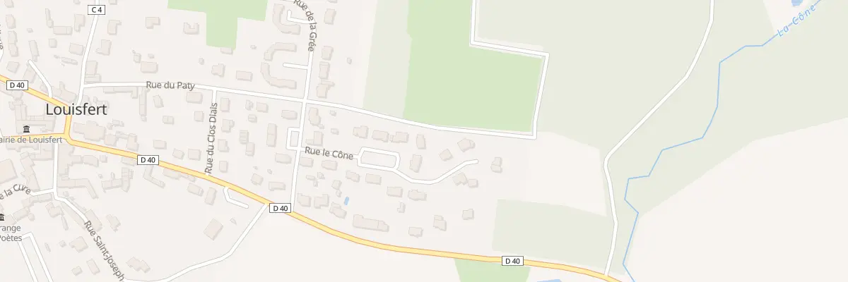 Plan du 7 Rue le Cone à Louisfert