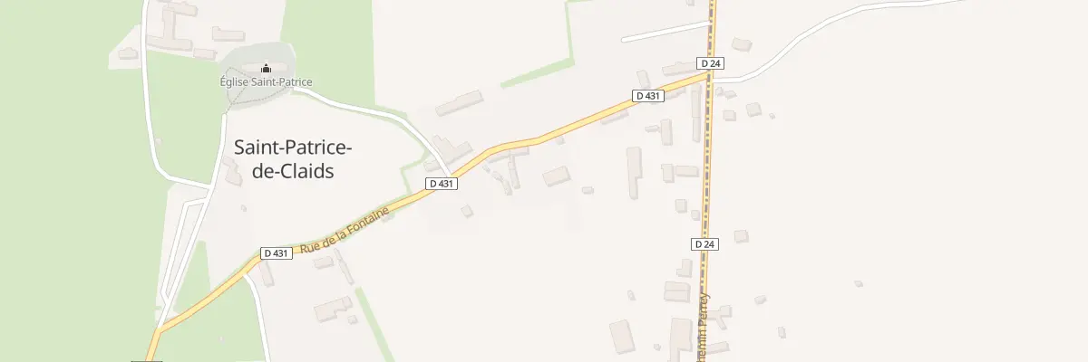 Plan du 7 Rue de la Fontaine à Saint-Patrice-de-Claids