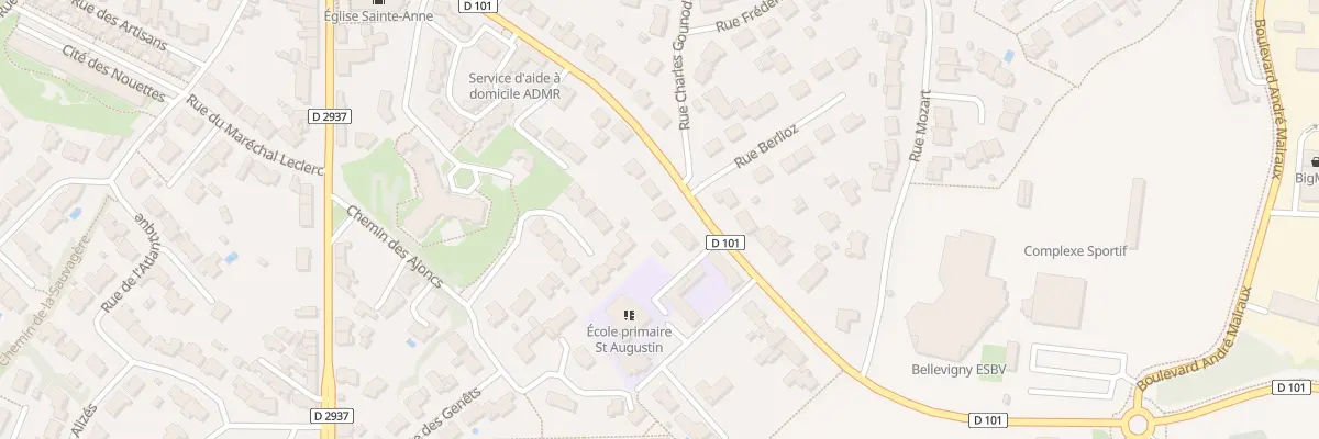 Plan du 16 Rue du stade à Bellevigny