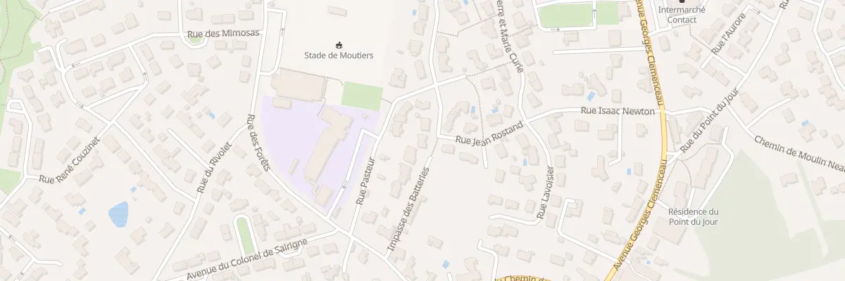 Plan du 1 Rue Pierre et Marie CURIE à Moutiers-les-Mauxfaits