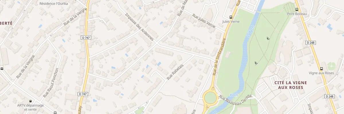 Plan du 25 Rue françois viete à La Roche-sur-Yon