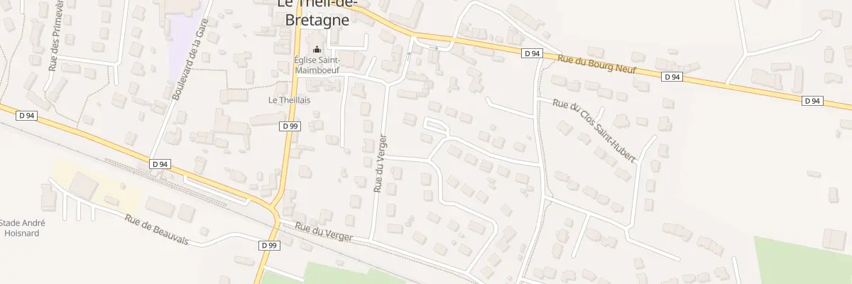 Plan du 1 Rue des Acacias au Theil-de-Bretagne