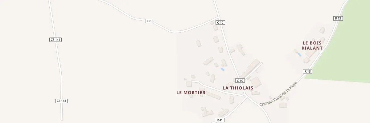 Plan du 307 La Thiolais à Issé