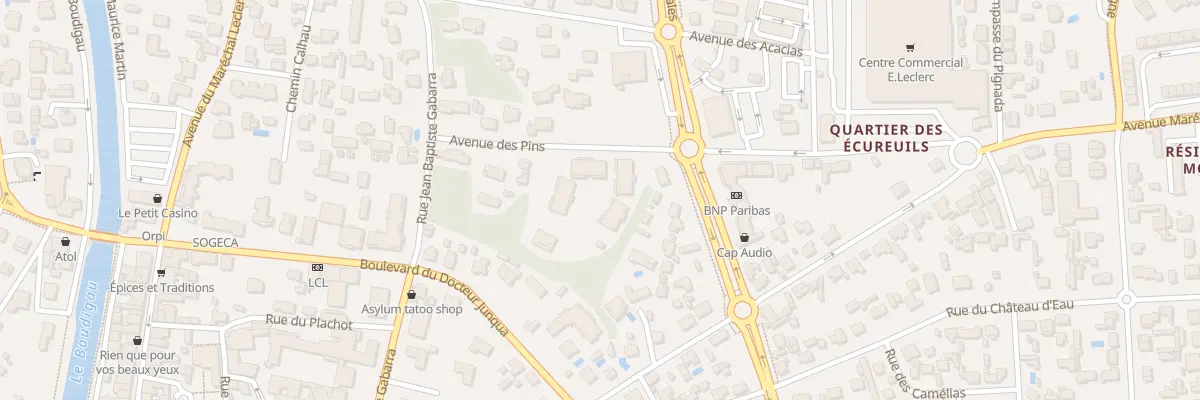 Plan du 8 Av des Pins à Capbreton