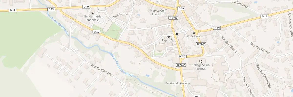 Plan du 3 Rue Hoche à Moutiers-les-Mauxfaits