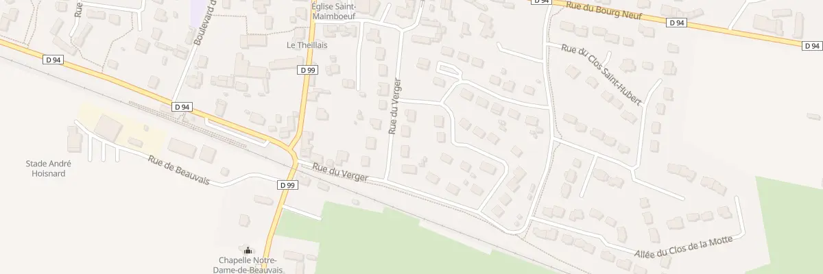 Plan du 5 Rue du Verger au Theil-de-Bretagne