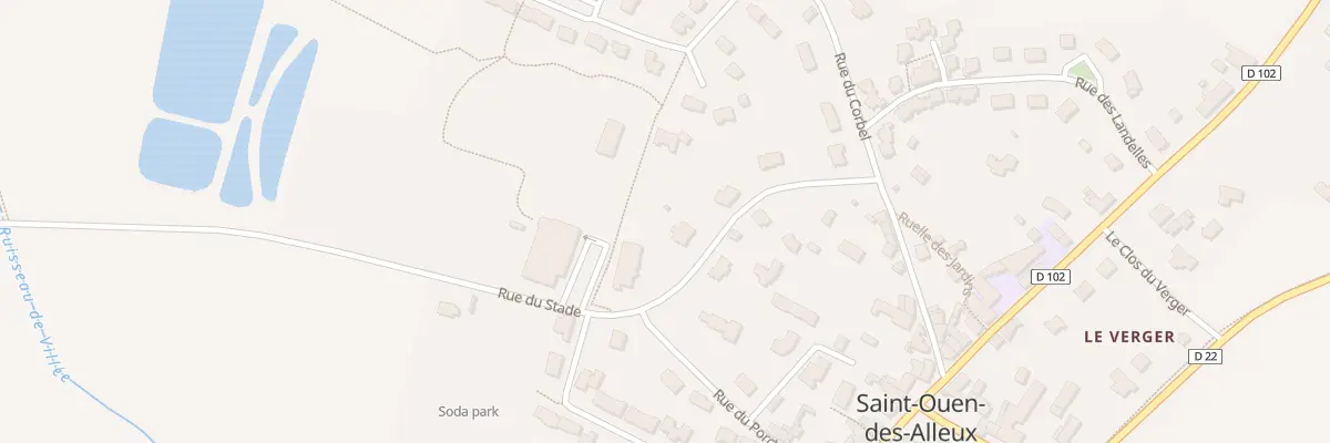 Plan du 8 Rue du Stade à Saint-Ouen-des-Alleux
