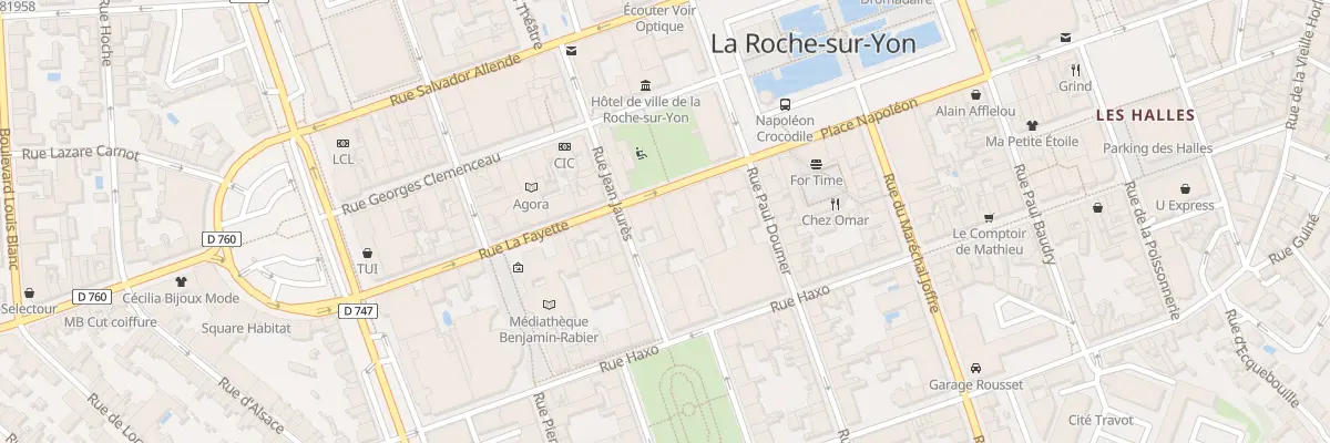 Plan du 11 Rue La Fayette à La Roche-sur-Yon