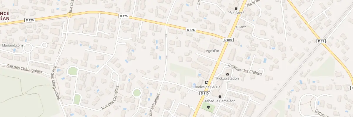 Plan du 6 Rue des Pinsons à Labenne
