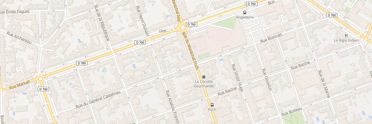 Plan du 33 Rue Marechal Foch à La Roche-sur-Yon