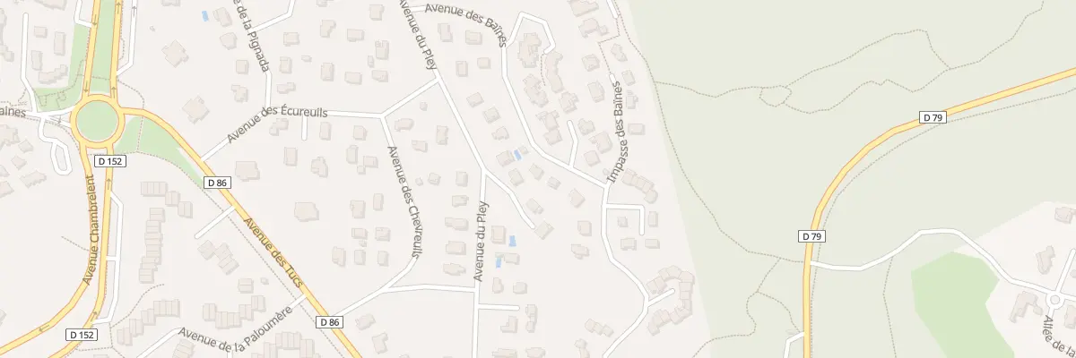 Plan du 25 Av des Baïnes à Seignosse