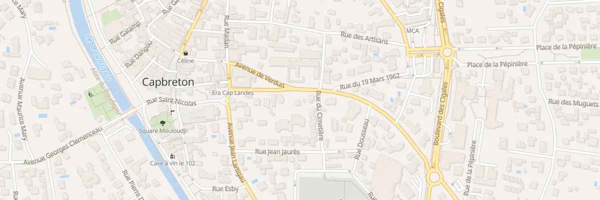 Plan du 6 Av de Verdun à Capbreton