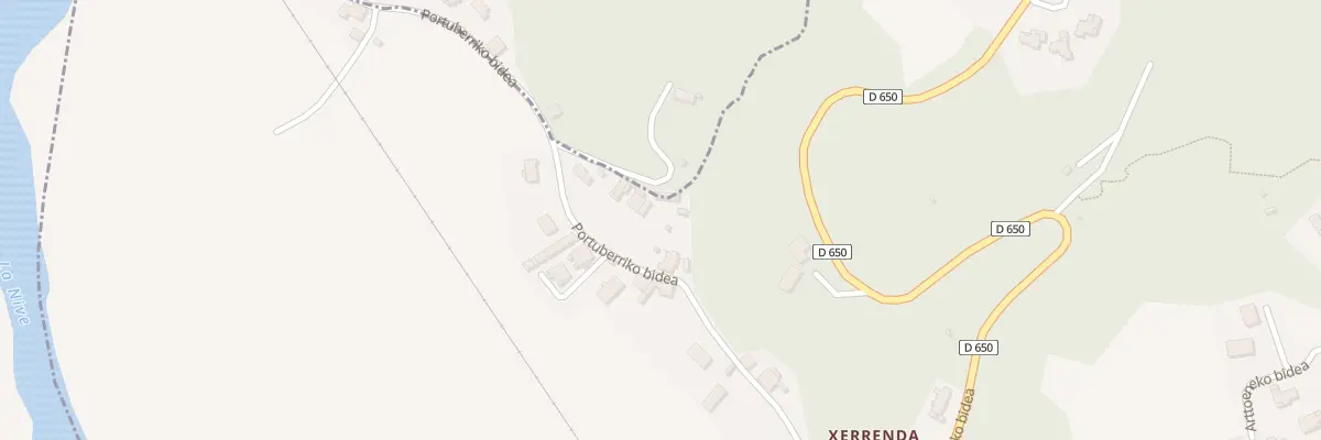 Plan du 268 Portuberriko bidea à Halsou
