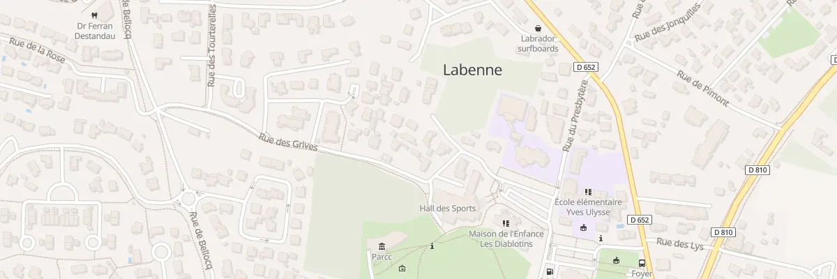 Plan du 1B Rue des Merles à Labenne
