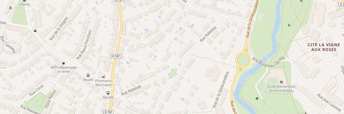 Plan du 42 Rue rabelais à La Roche-sur-Yon