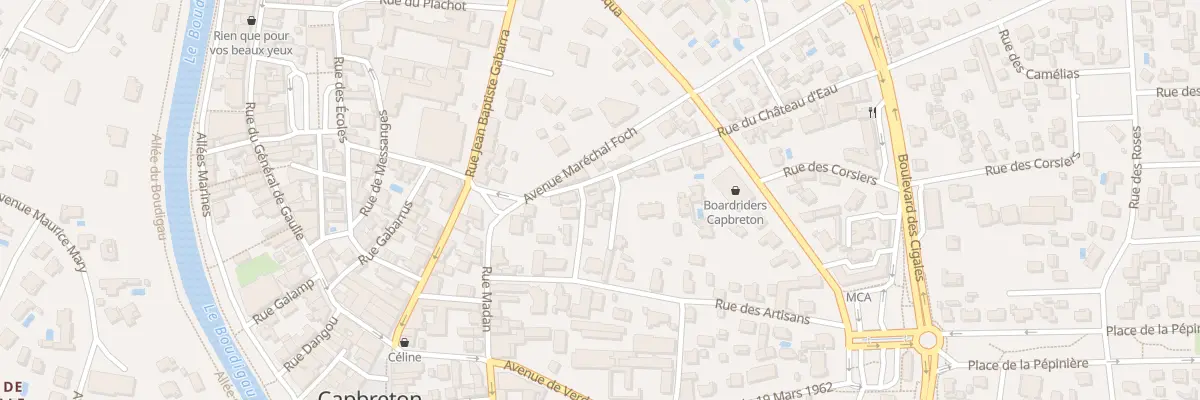 Plan du 6 Rue du Chateau d’Eau à Capbreton