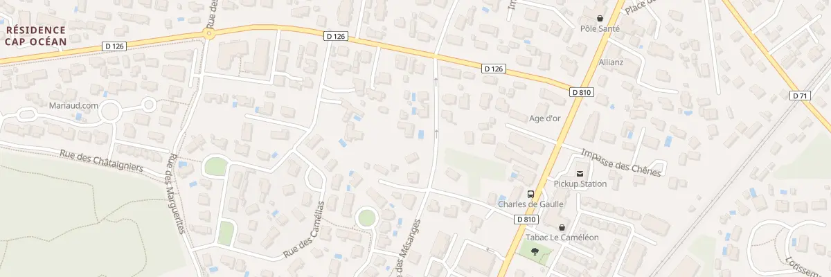 Plan du 9 Rue des Pinsons à Labenne