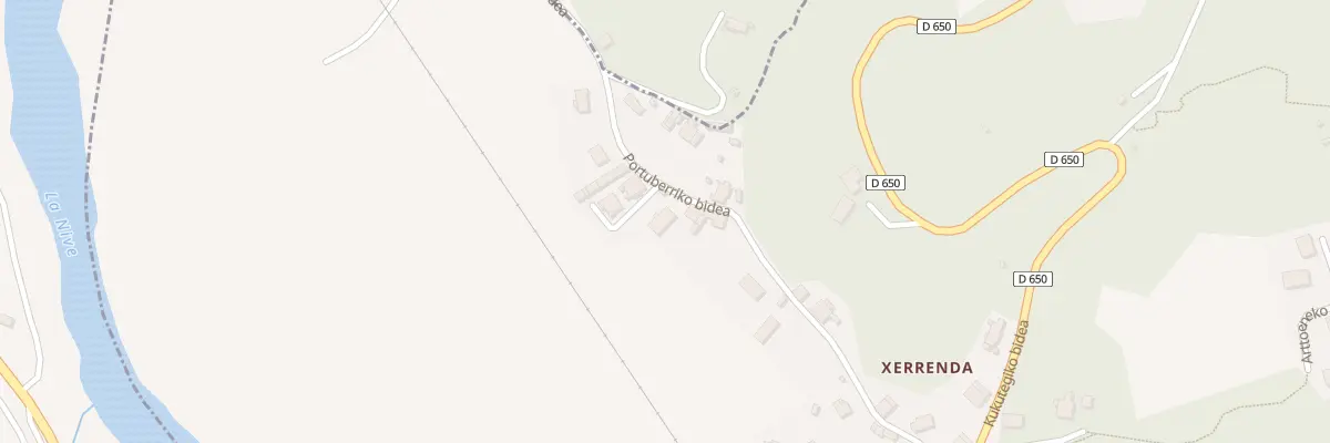 Plan du 279 Portuberriko bidea à Halsou