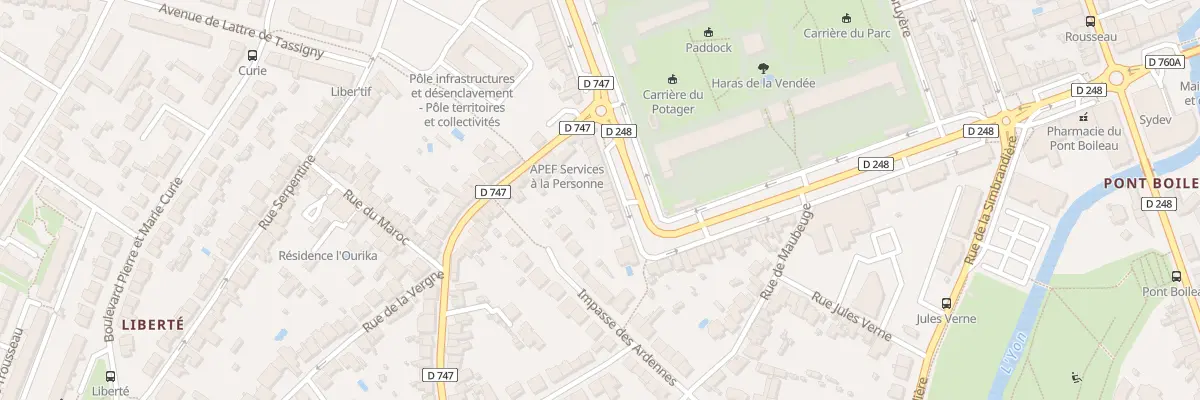 Plan du 226 Bd Aristide Briand à La Roche-sur-Yon
