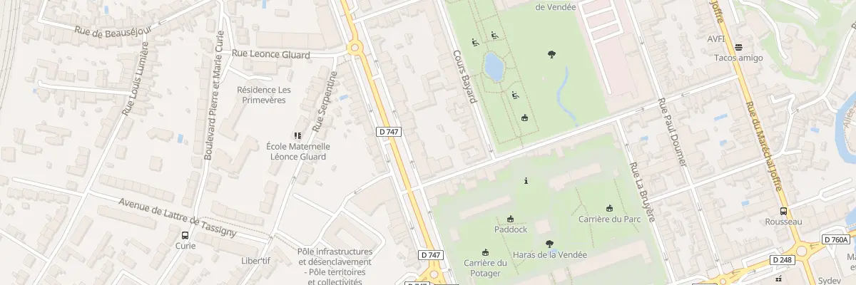 Plan du 187 Bd Aristide Briand à La Roche-sur-Yon