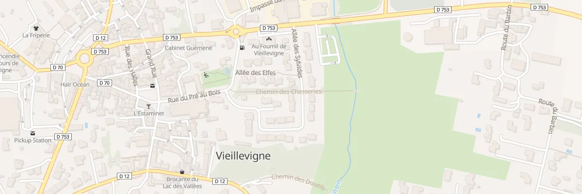 Plan du 15 Rue Hameau des Chasseries à Vieillevigne