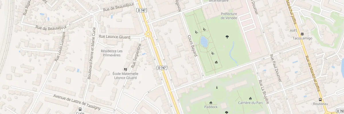 Plan du 175 Bd Aristide Briand à La Roche-sur-Yon