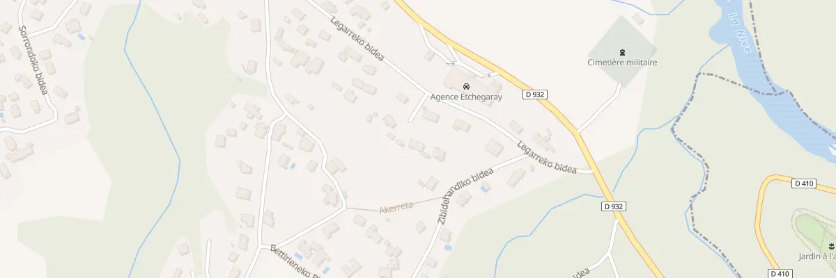 Plan du 312 Legarriako Bidea à Larressore
