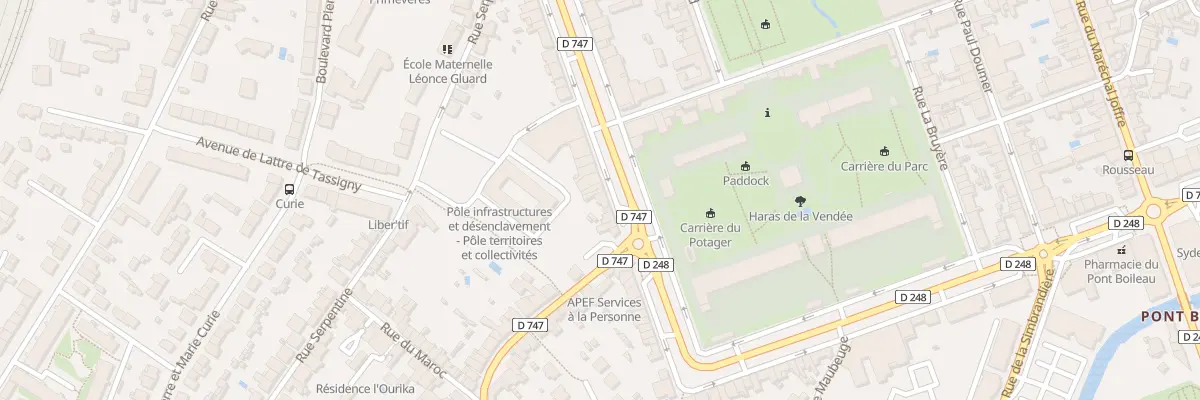 Plan du 206 Bd Aristide Briand à La Roche-sur-Yon