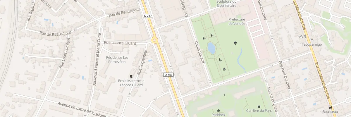 Plan du 173 Bd Aristide Briand à La Roche-sur-Yon