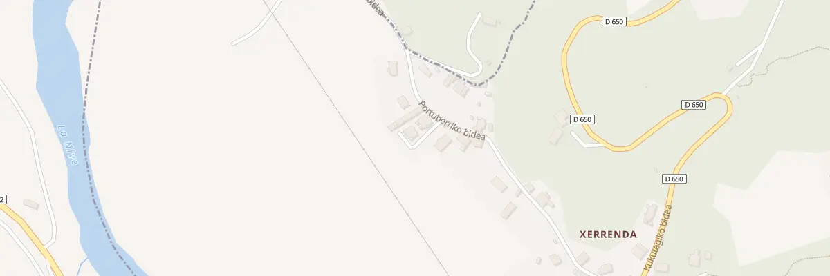 Plan du 307 Portuberriko bidea à Halsou