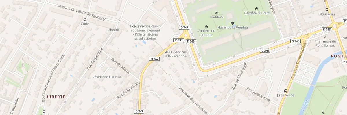 Plan du 5 Rue Marechal Lyautey à La Roche-sur-Yon