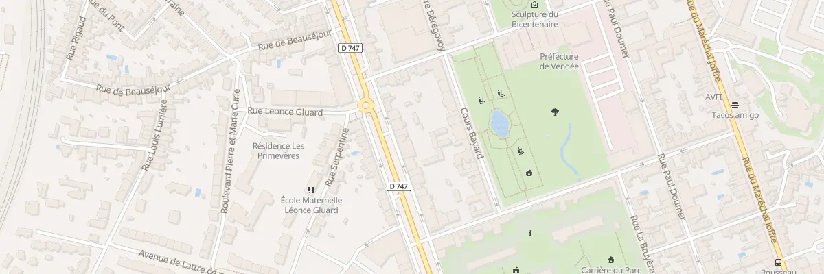 Plan du 169 Bd Aristide Briand à La Roche-sur-Yon