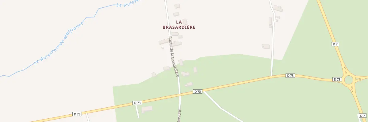 Plan du 9 Rte de la Brasardière à Saussey