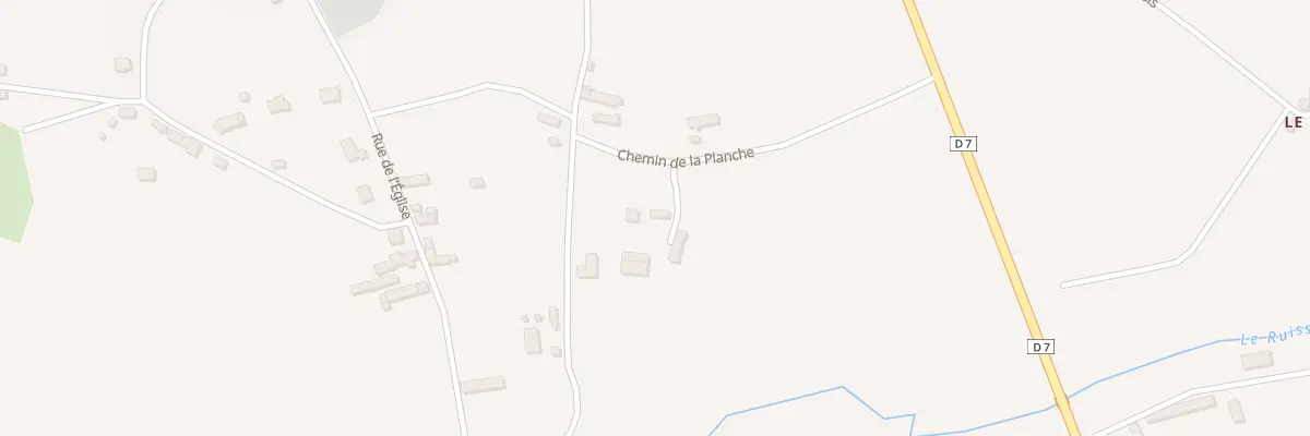 Plan du 1 Che de la Planche à Saussey