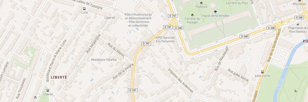 Plan du 15 Rue Marechal Lyautey à La Roche-sur-Yon