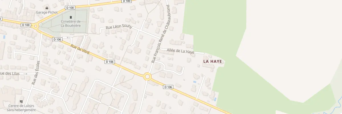 Plan du 5471 La Haye à La Bouëxière