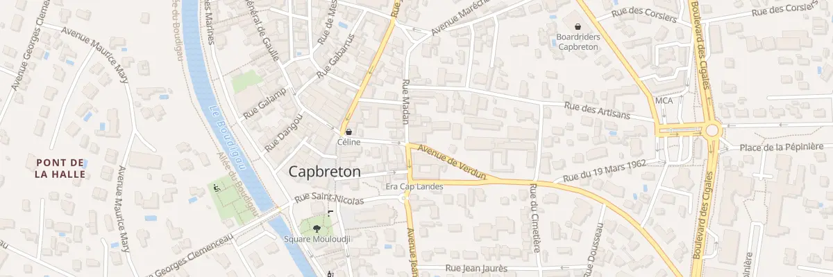 Plan du 1 Av de Verdun à Capbreton