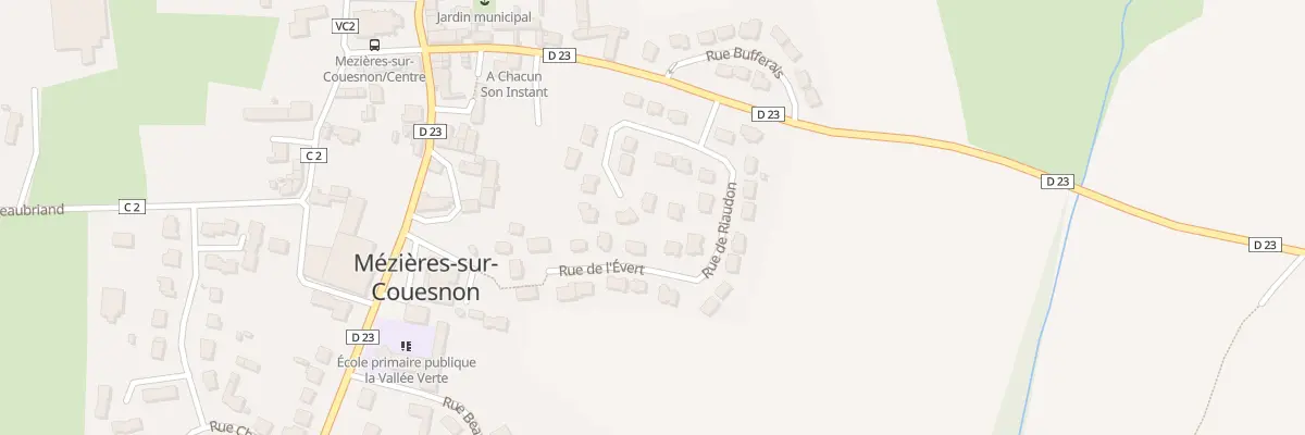 Plan du 10 Rue des Cours d’Eau à Mézières-sur-Couesnon