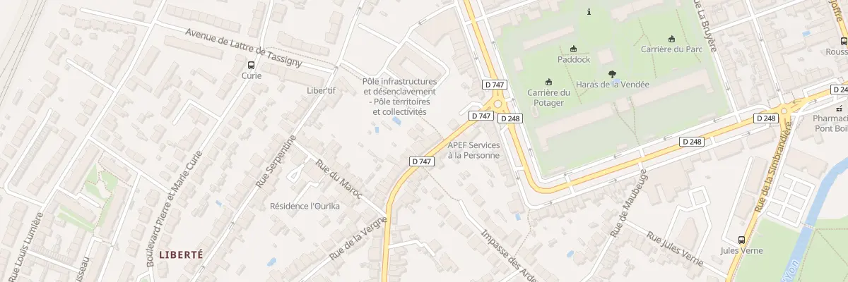 Plan du 18 Rue Marechal Lyautey à La Roche-sur-Yon