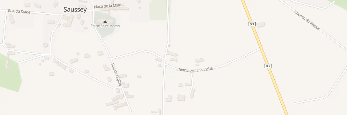 Plan du 4 Che de la Planche à Saussey