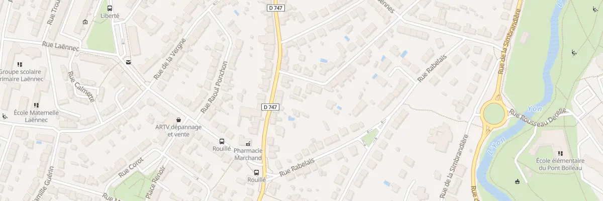 Plan du 75 Rue Marechal Lyautey à La Roche-sur-Yon