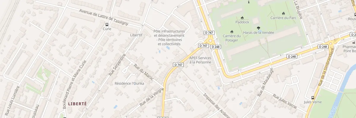 Plan du 20 Rue Marechal Lyautey à La Roche-sur-Yon