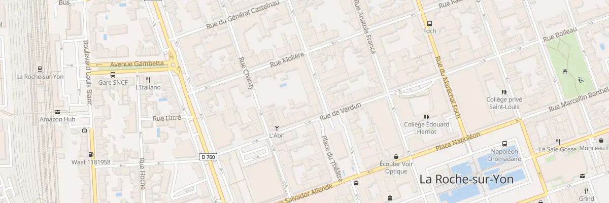 Plan du 7 Rue pasteur à La Roche-sur-Yon
