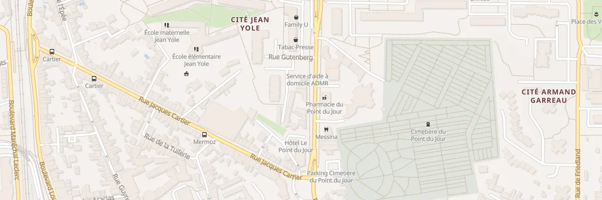 Plan du 23 Rue gutenberg à La Roche-sur-Yon