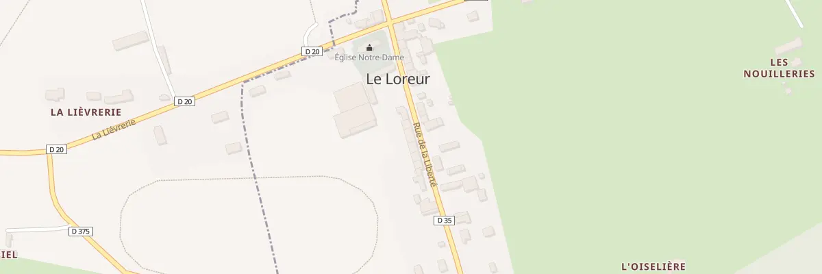 Plan du 10 Rue de la Liberté au Loreur